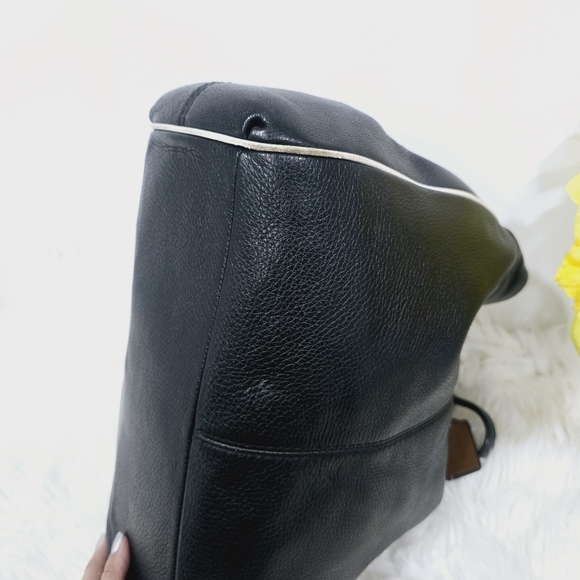 Coach Black Leather Shoulder Bag - Picture 9 of 16